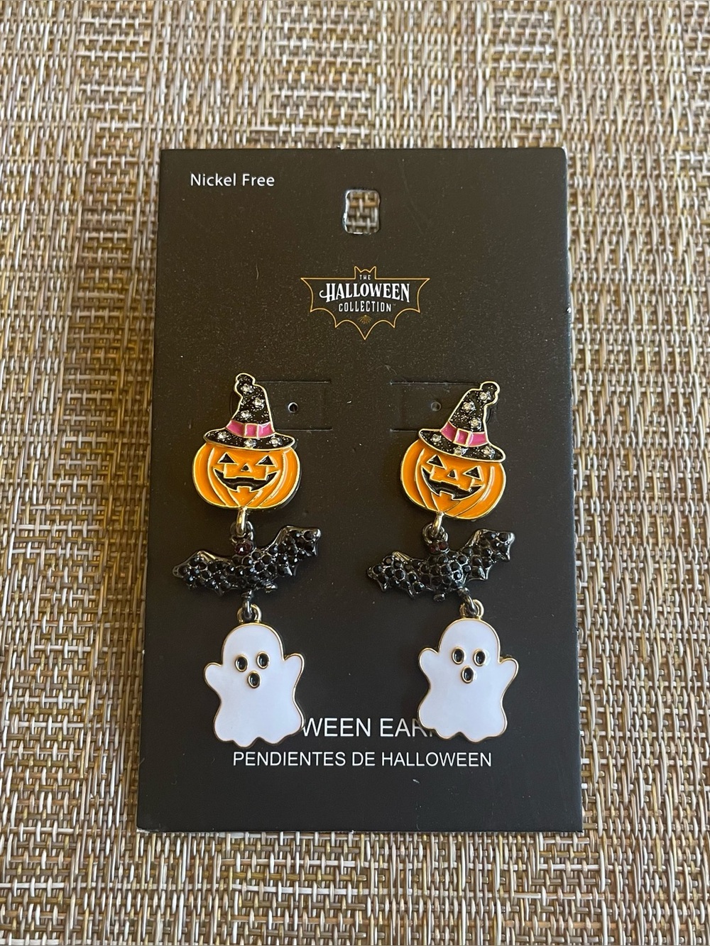 The Halloween Collection dangle trio earrings